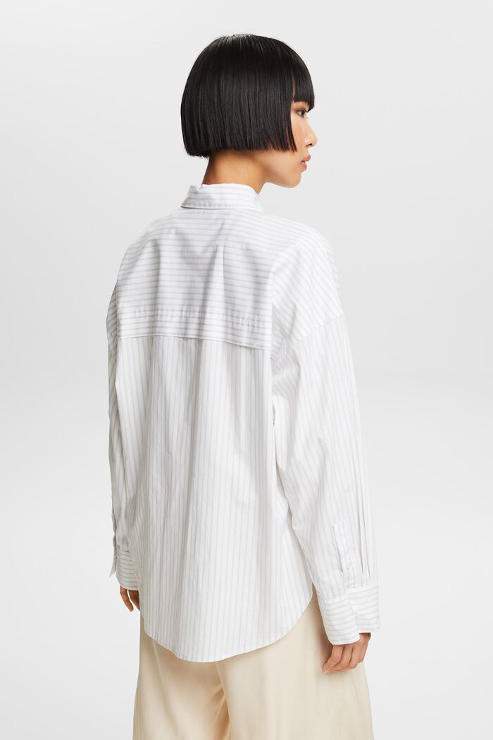 Camicia button-down a righe, LIGHT GREY, detail image number 2
