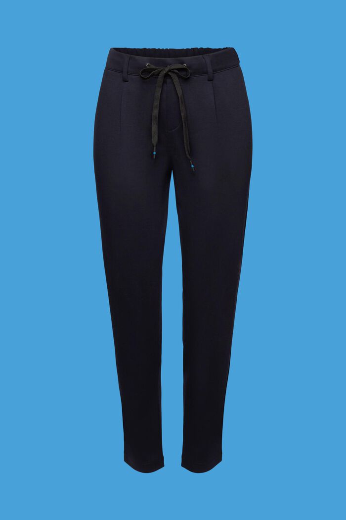 Pantaloni stretch con elastico in vita, DARK BLUE, detail image number 6