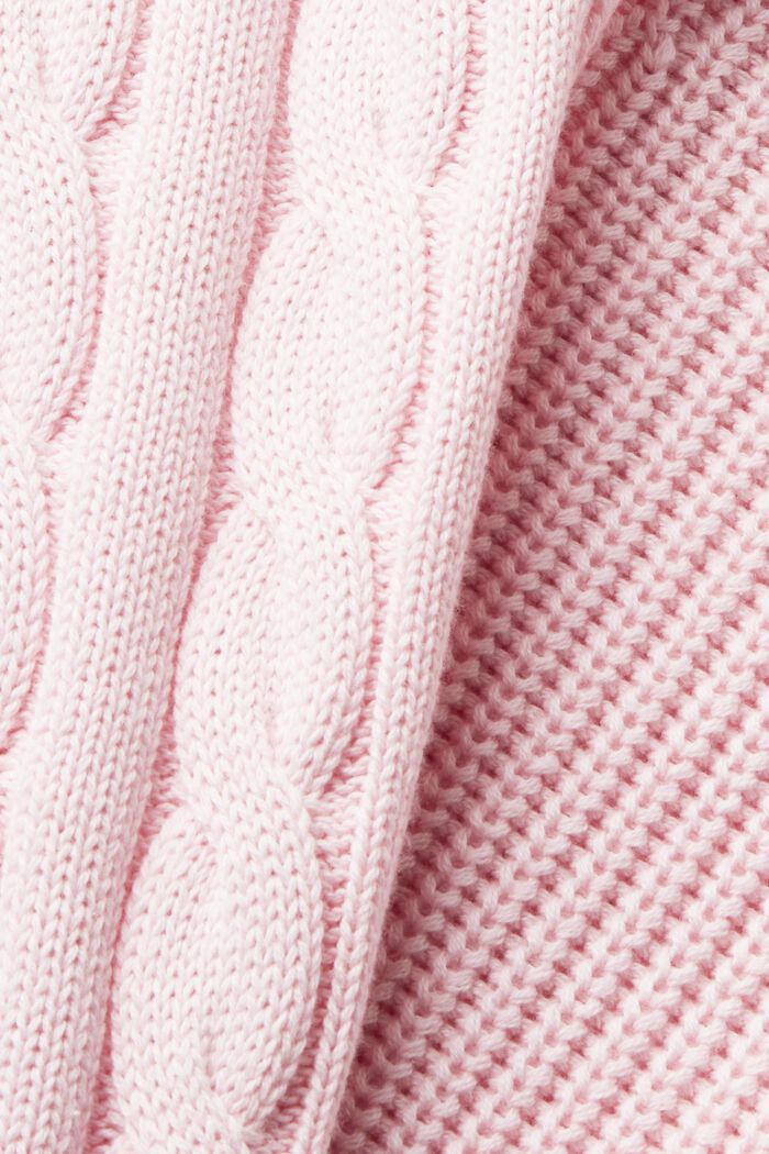 Gilet in maglia larga con motivi misti, LIGHT PINK, detail image number 6