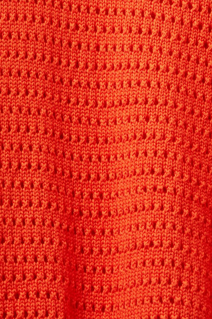 Pullover in mesh, BRIGHT ORANGE, detail image number 5