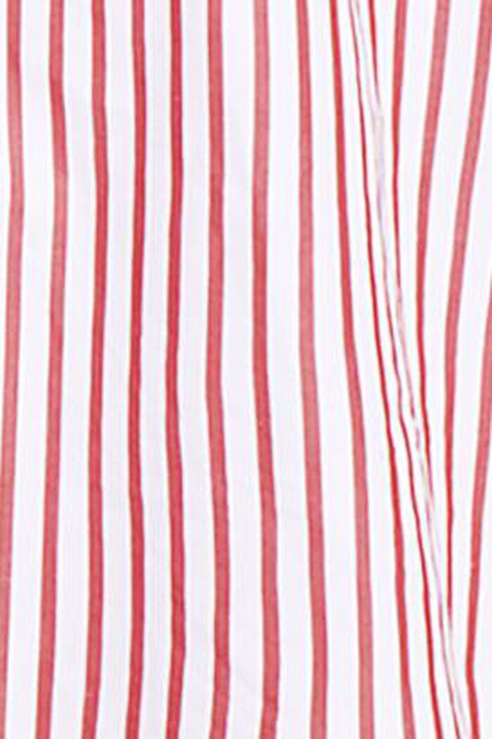 Camicia a righe in popeline di cotone, DARK RED, detail image number 5