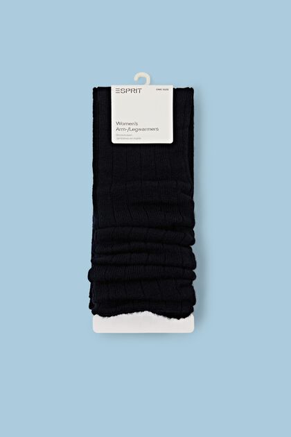 Con lana: scaldamuscoli in maglia a coste