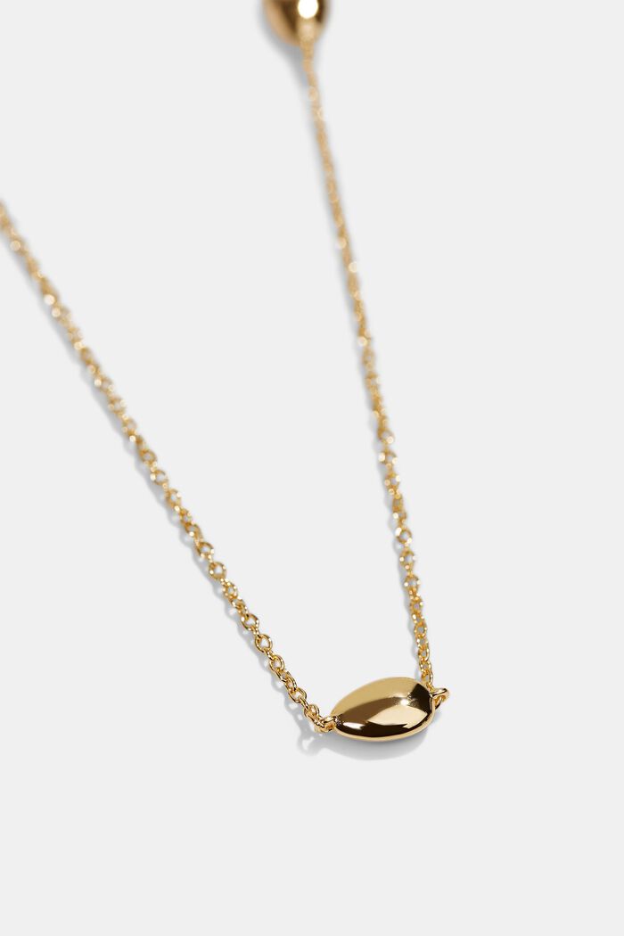 Collana con ciondoli fissi, argento sterling, GOLD, detail image number 1