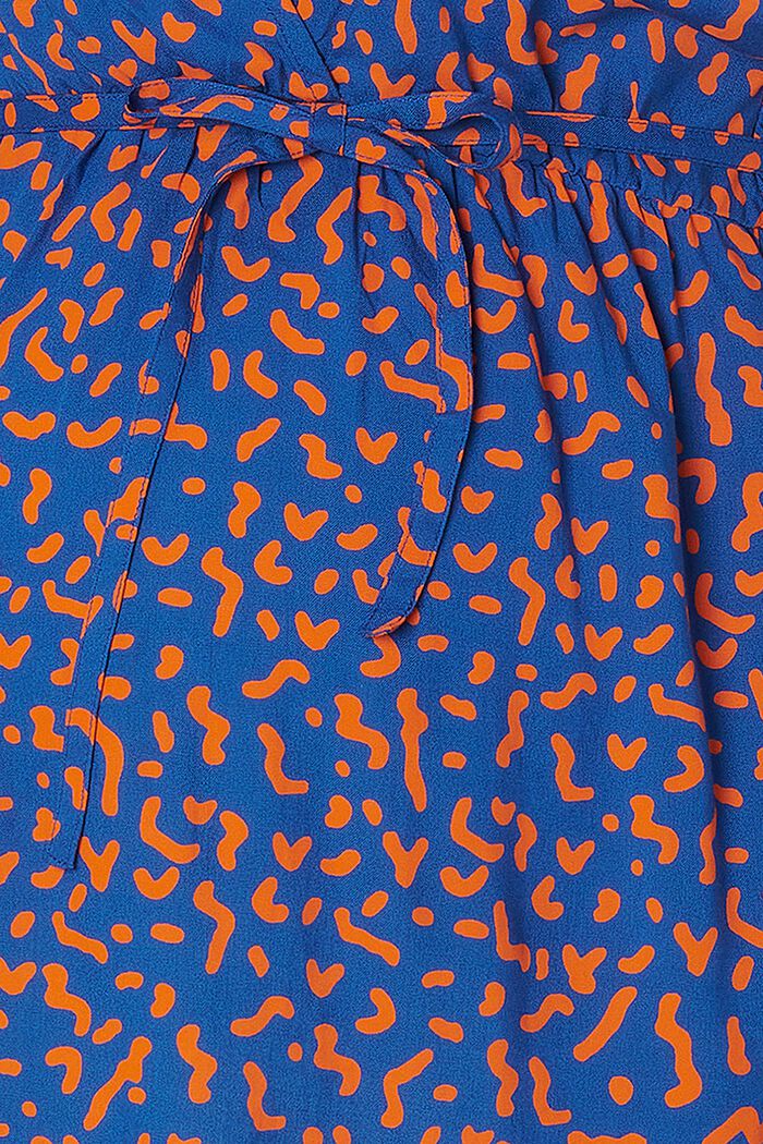Blusa stampata con scollo a V, ELECTRIC BLUE, detail image number 5