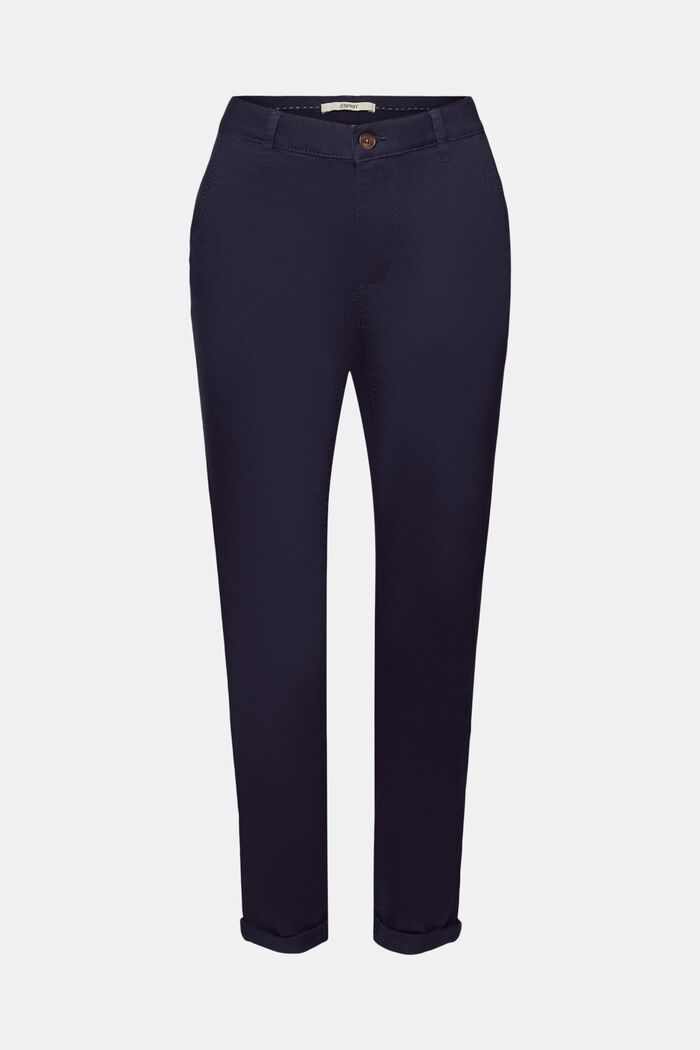 Chino in cotone stretch, NAVY, detail image number 6