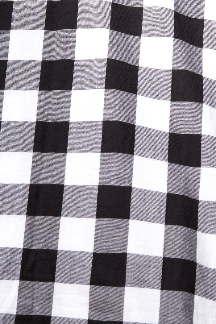 Camicia di flanella a quadri vichy, realizzata in cotone sostenibile, BLACK, detail image number 1