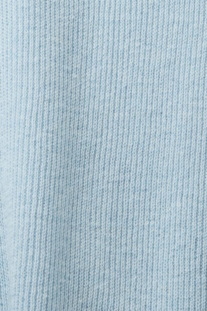 Poncho in maglia a coste, LIGHT BLUE, detail image number 3
