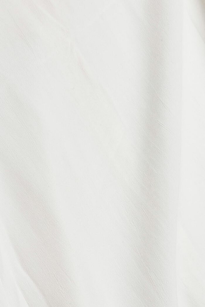 Blusa con pieghe, LENZING™ ECOVERO™, OFF WHITE, detail image number 4