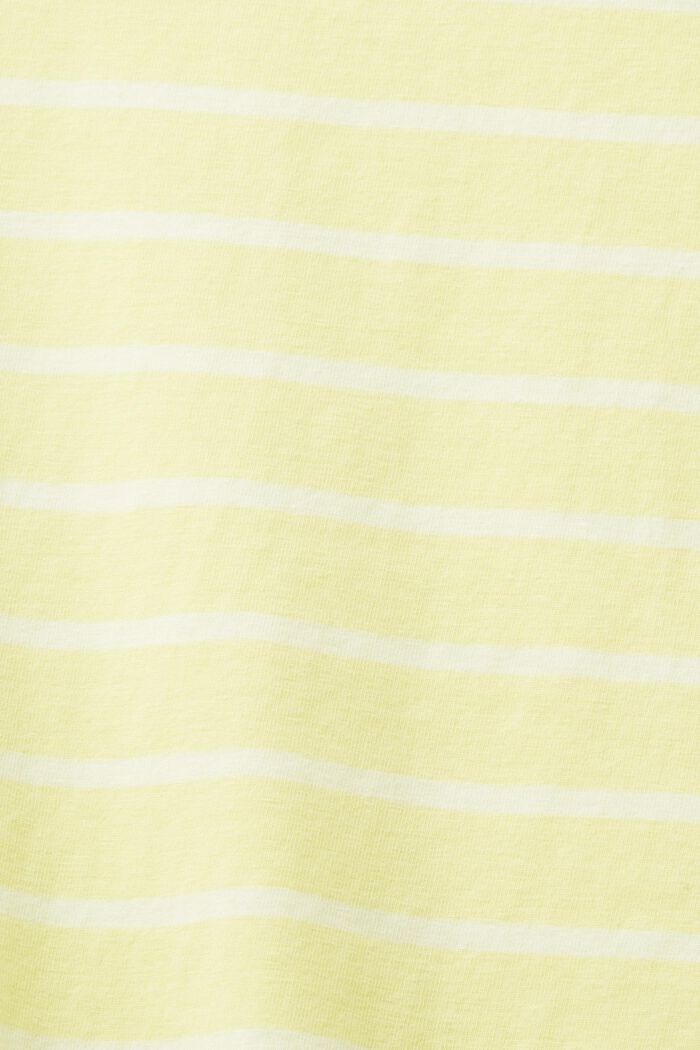 Maglia girocollo a righe, LIME YELLOW, detail image number 5