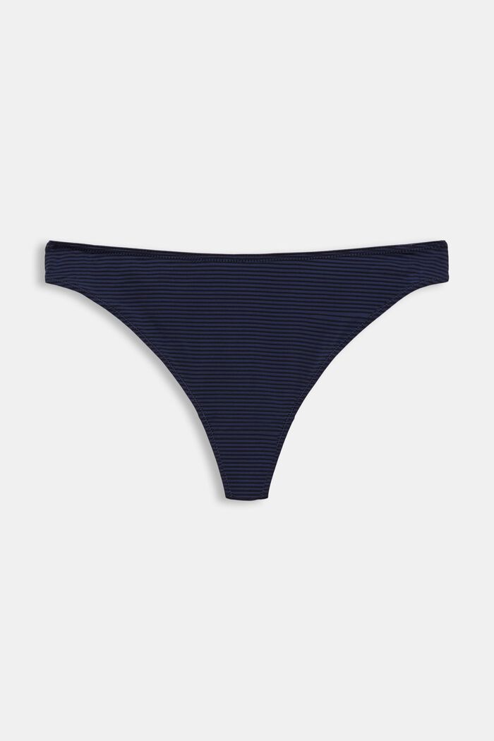 Tanga in jacquard a righe, NAVY, detail image number 4