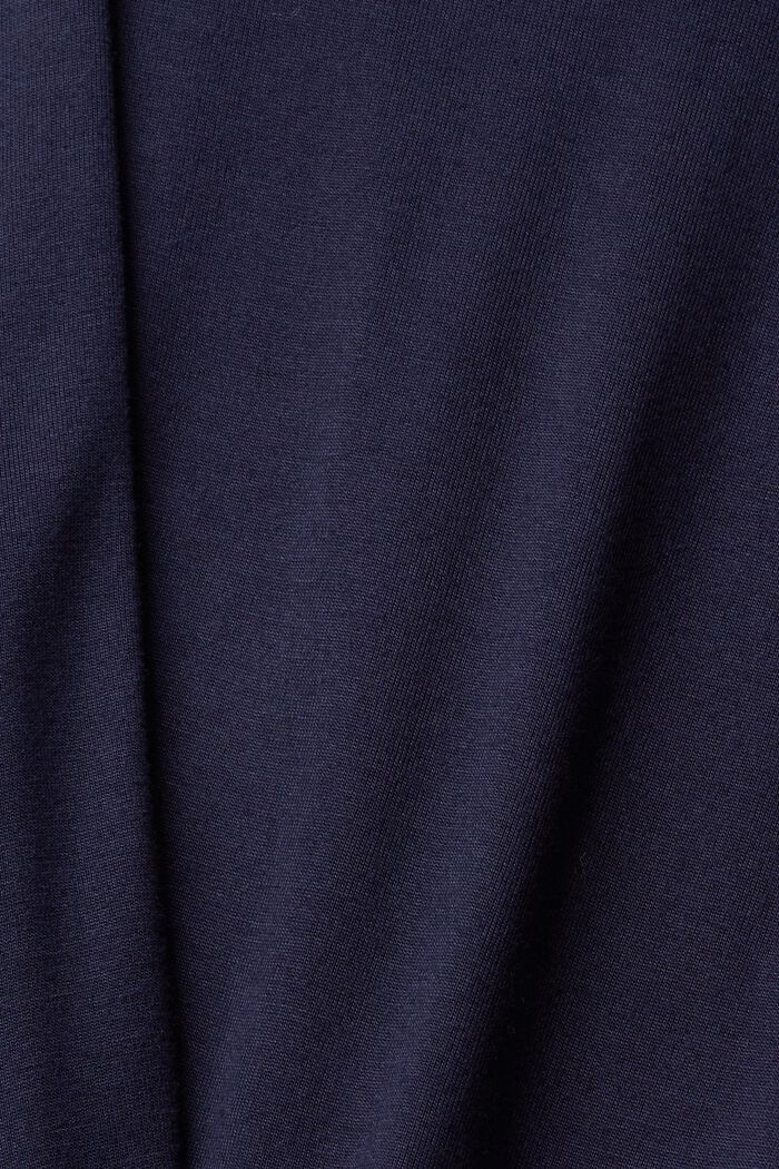 Maglia a maniche lunghe con motivo, LENZING™ ECOVERO™, NAVY, detail image number 1