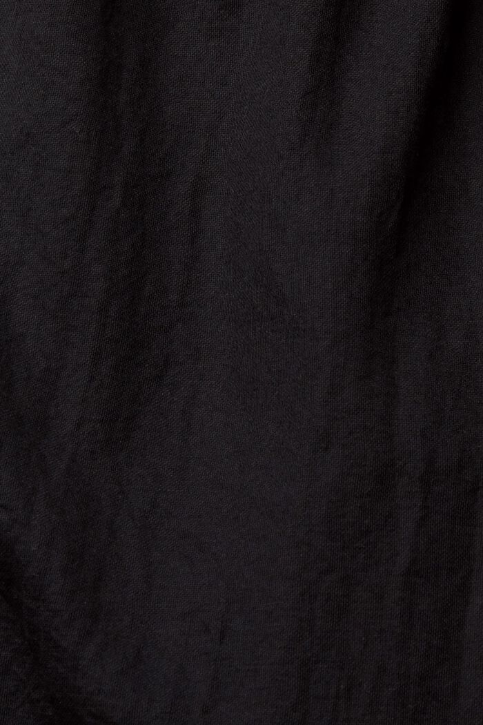 Bermuda di cotone stretch in maglia fine, BLACK, detail image number 6