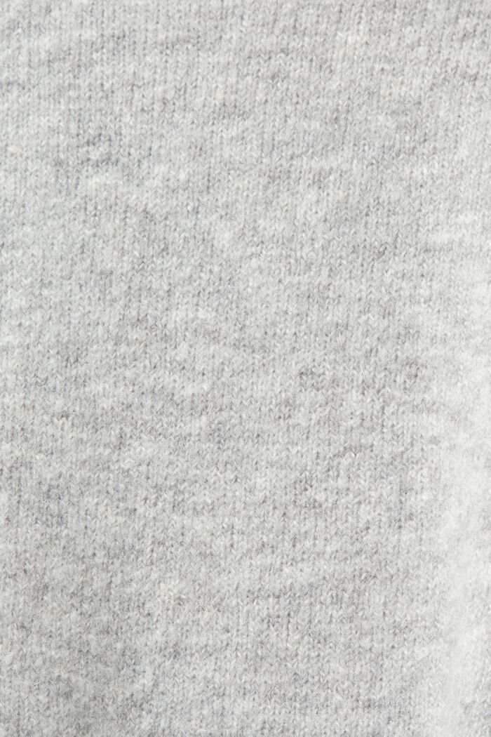 Pullover dolcevita in misto lana, LIGHT GREY, detail image number 5