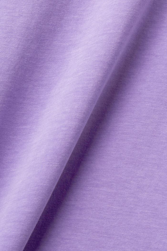 T-shirt in cotone misto, PURPLE, detail image number 5