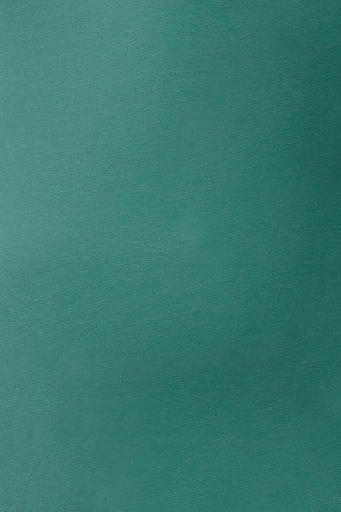 Maglia dolcevita a maniche lunghe in cotone biologico, TEAL GREEN, detail image number 2