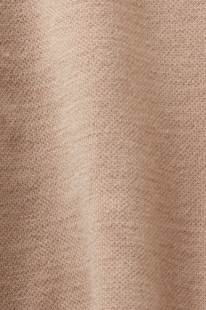 Pullover a girocollo in misto lana, BEIGE, detail image number 5