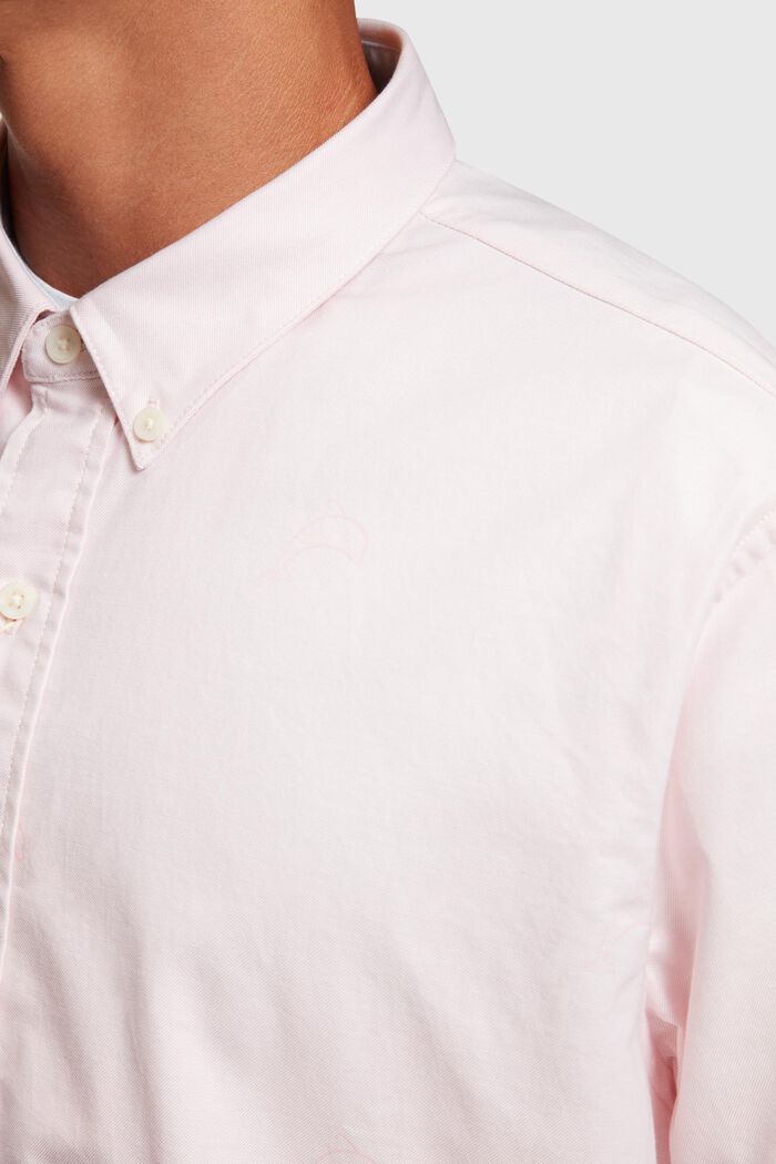 Maglia oxford relaxed fit con stampa allover, LIGHT PINK, detail image number 2