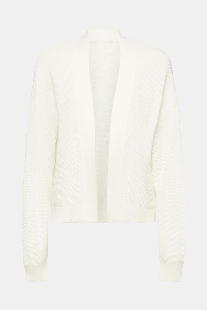Cardigan in maglia aperto, OFF WHITE, detail image number 6