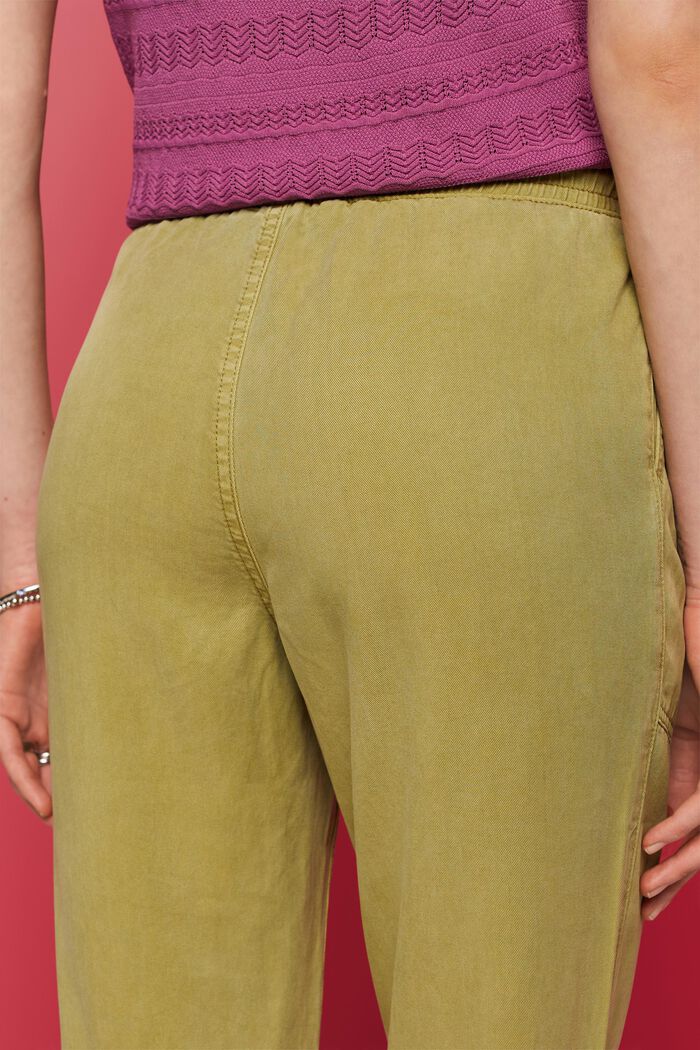 Pantaloni con cintura elastica, PISTACHIO GREEN, detail image number 4