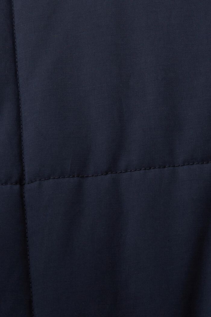 Riciclato: cappotto trapuntato con fodera in pile, NAVY, detail image number 6