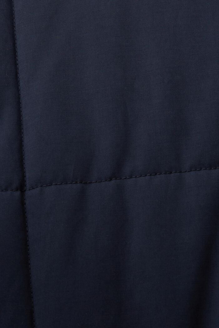Riciclato: cappotto trapuntato con fodera in pile, NAVY, detail image number 6