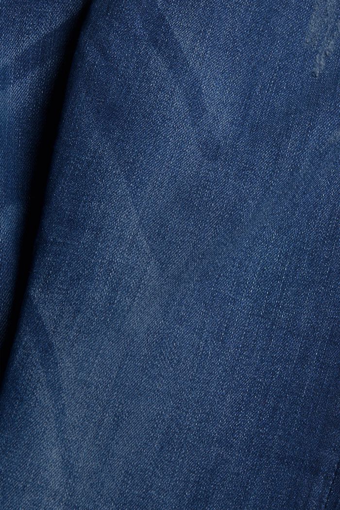 Jeans super stretch, cotone biologico, BLUE DARK WASHED, detail image number 4