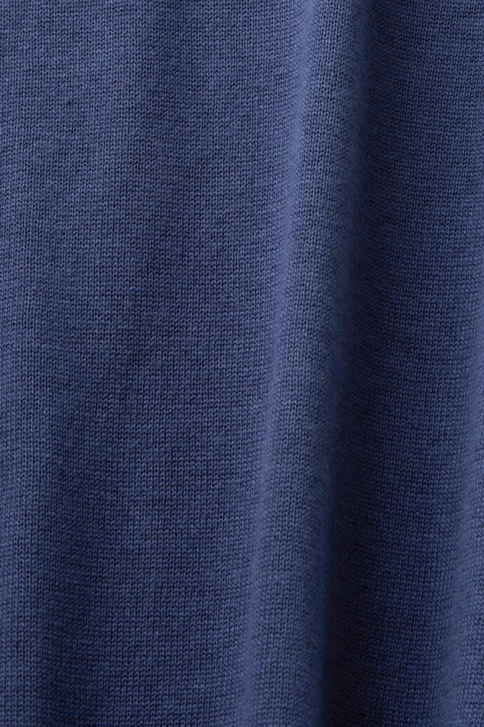 Pullover a maglia con colletto da polo, TENCEL™, GREY BLUE, detail image number 4