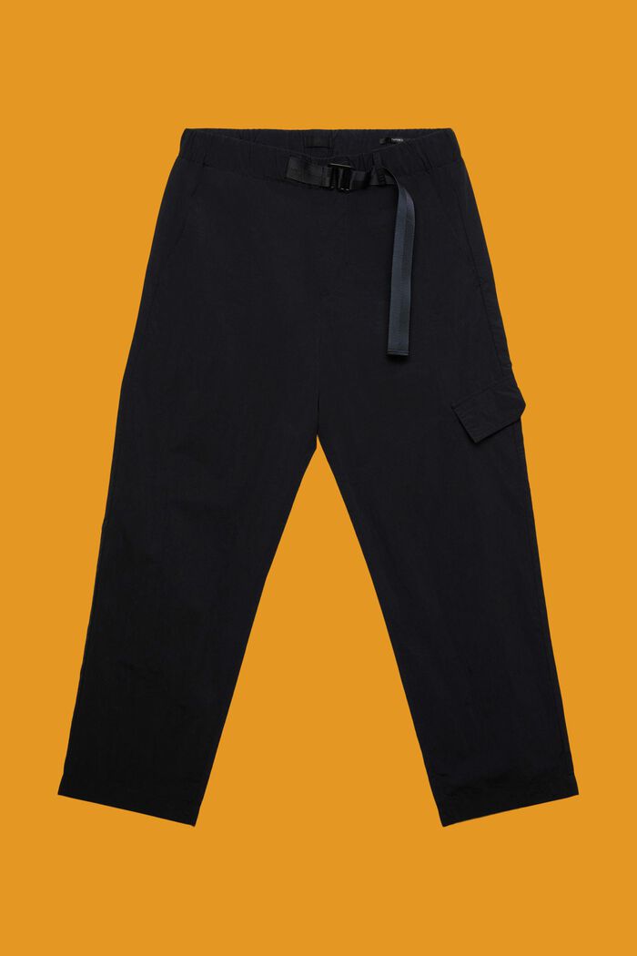 Pantaloni cargo con gamba dritta, BLACK, detail image number 7