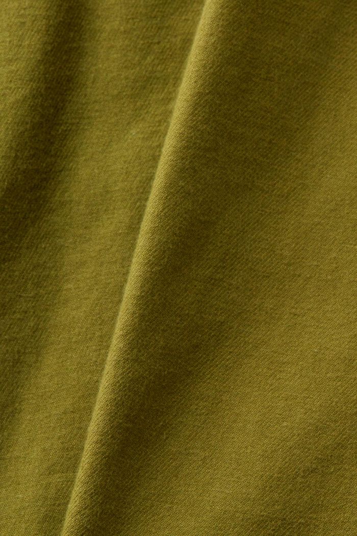 Camicia in twill regular fit, OLIVE, detail image number 5