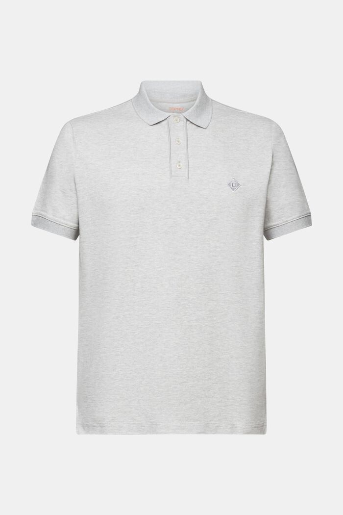 Polo con logo, LIGHT GREY, detail image number 5