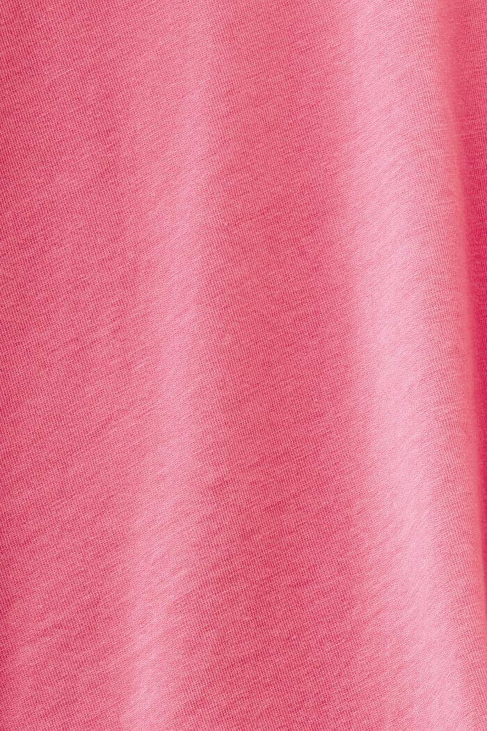 T-shirt in cotone con lavaggio acido, PINK FUCHSIA, detail image number 5
