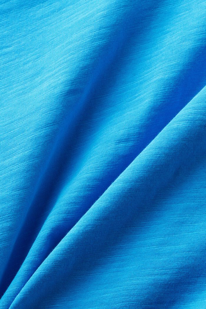 T-shirt in jersey con scollo a V, BLUE, detail image number 5
