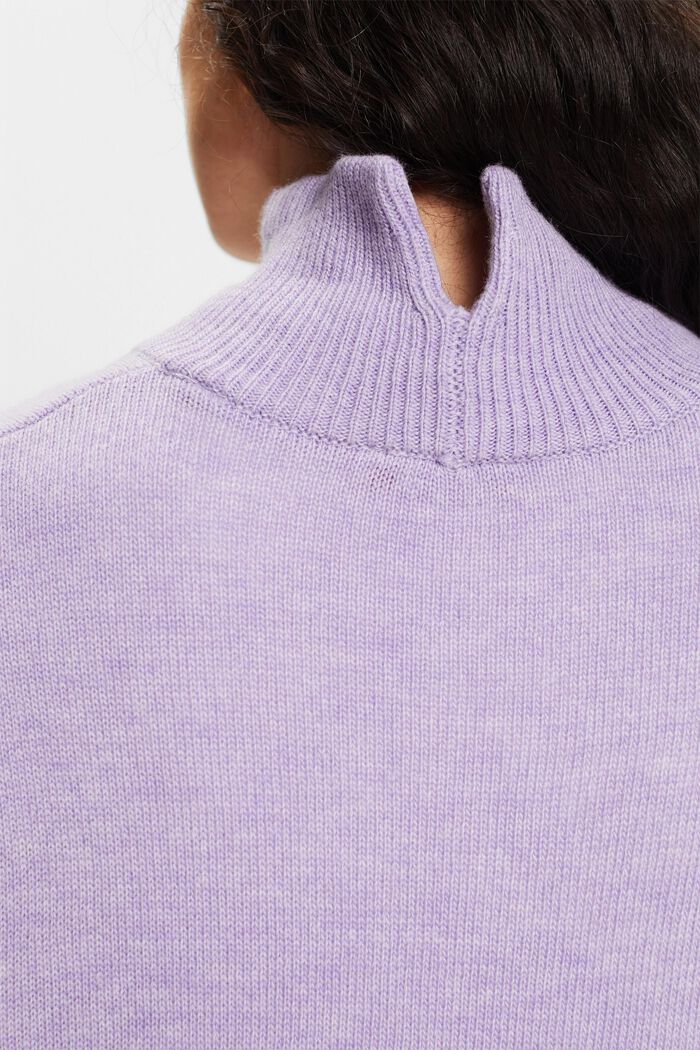 Pullover con collo a lupetto in misto lana, LAVENDER, detail image number 2