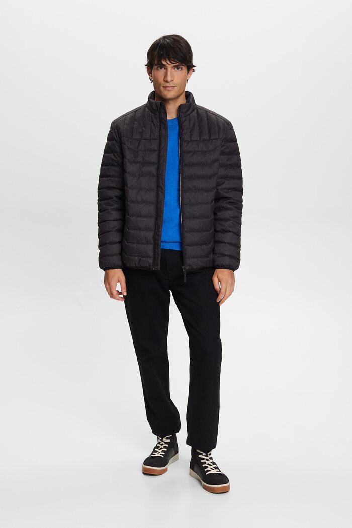 Riciclato: giacca in piumino leggero, ANTHRACITE, detail image number 1