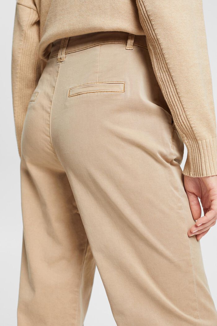 Pantaloni chino a vita alta, TENCEL™, SAND, detail image number 4