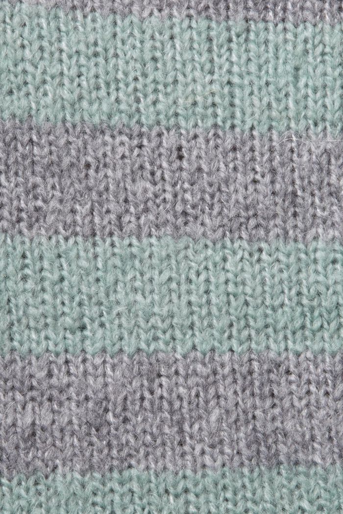 Pullover a righe in misto lana e mohair, MEDIUM GREY, detail image number 5