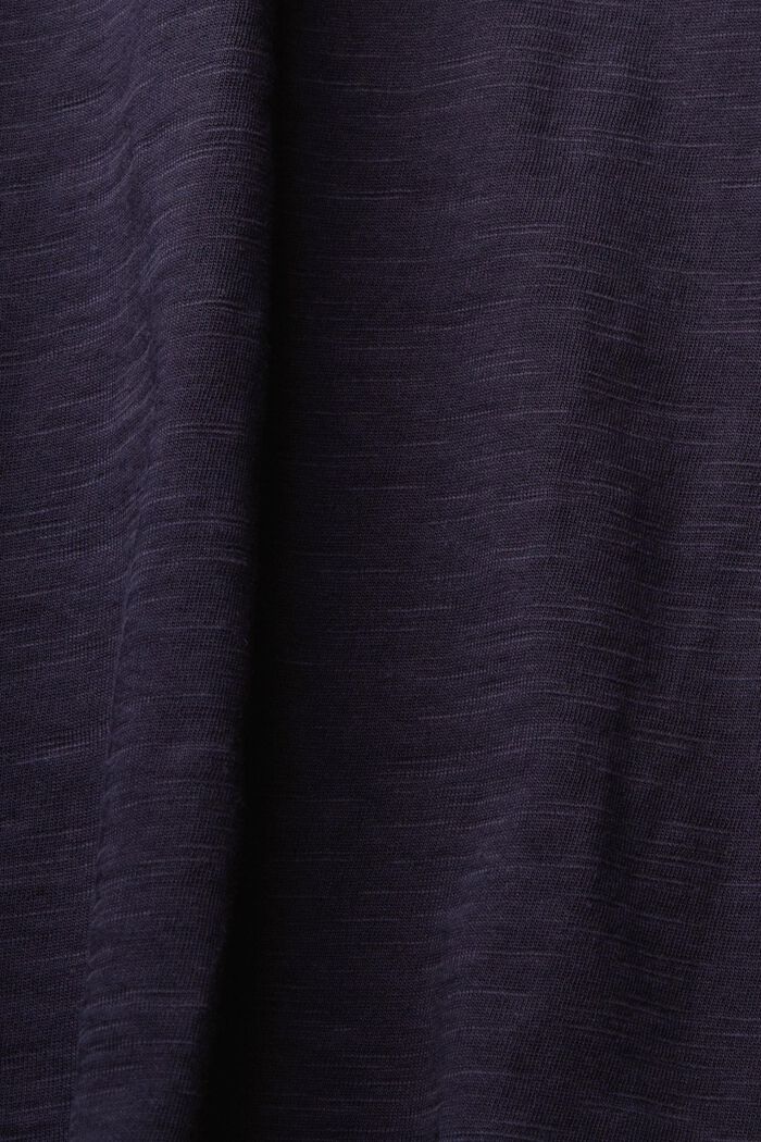 Top in cotone a maniche lunghe, NAVY, detail image number 1