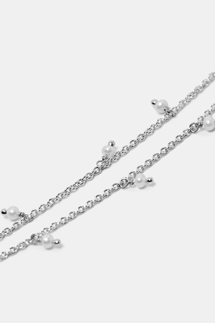 Collana di perline in argento sterling, SILVER, detail image number 1
