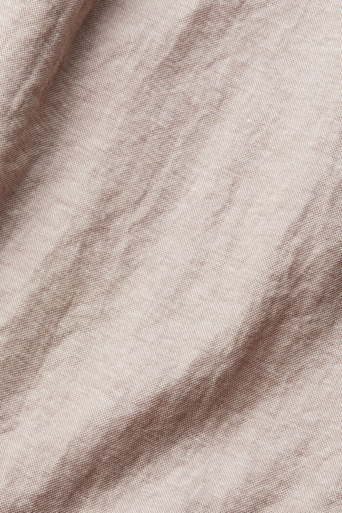 T-shirt effetto camicia blusata, TAUPE, detail image number 1