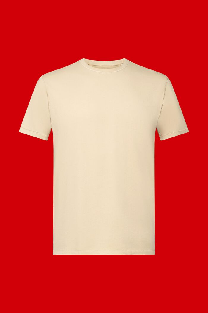 T-shirt 100% cotone lavato, SAND, detail image number 6