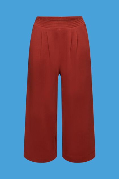 Pantaloni cropped in jersey, 100% cotone