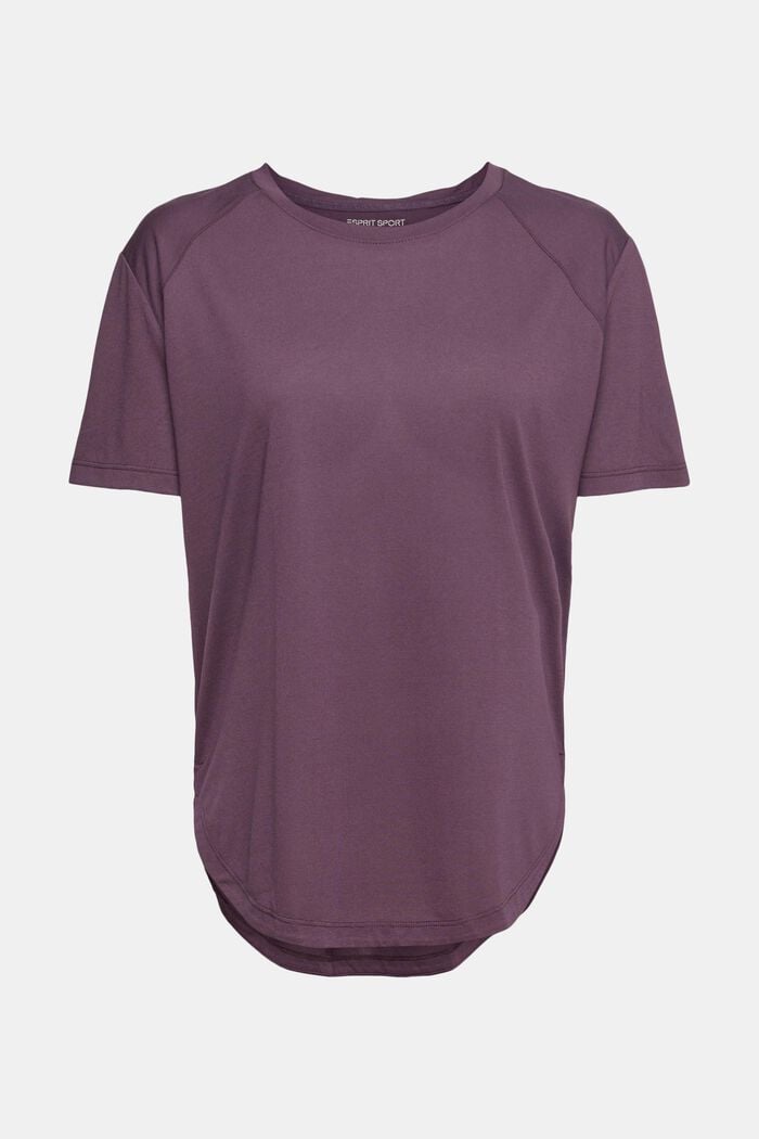 In materiale riciclato: t-shirt Active, AUBERGINE, detail image number 6
