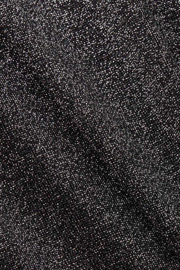 Abito mini a maglia con glitter, LENZING™ ECOVERO™, BLACK, detail image number 5