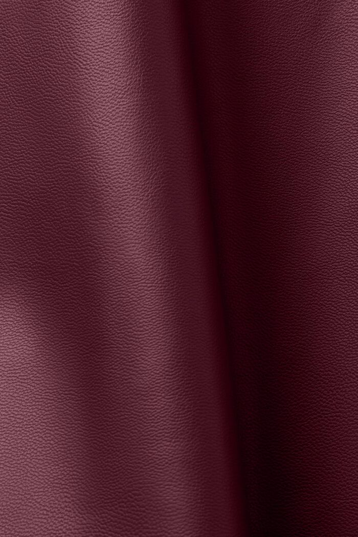 Giubbetto oversize in similpelle, AUBERGINE, detail image number 5