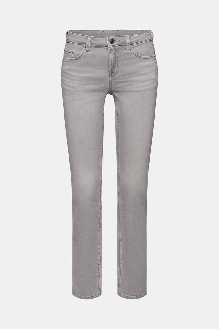 Jeans di misto cotone con comodo stretch, GREY MEDIUM WASHED, detail image number 7