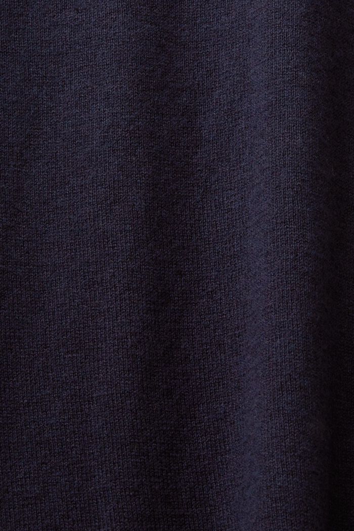 Pullover a manica corta con cashmere, NAVY, detail image number 5