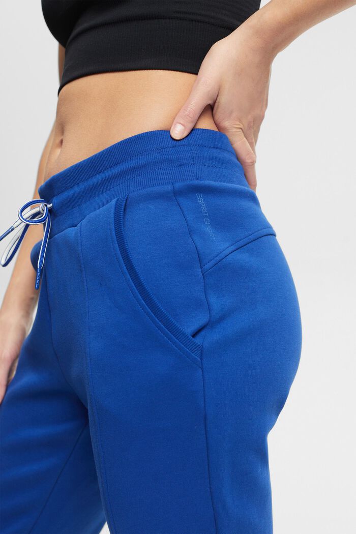 Pantaloni jogger, misto cotone, BRIGHT BLUE, detail image number 2