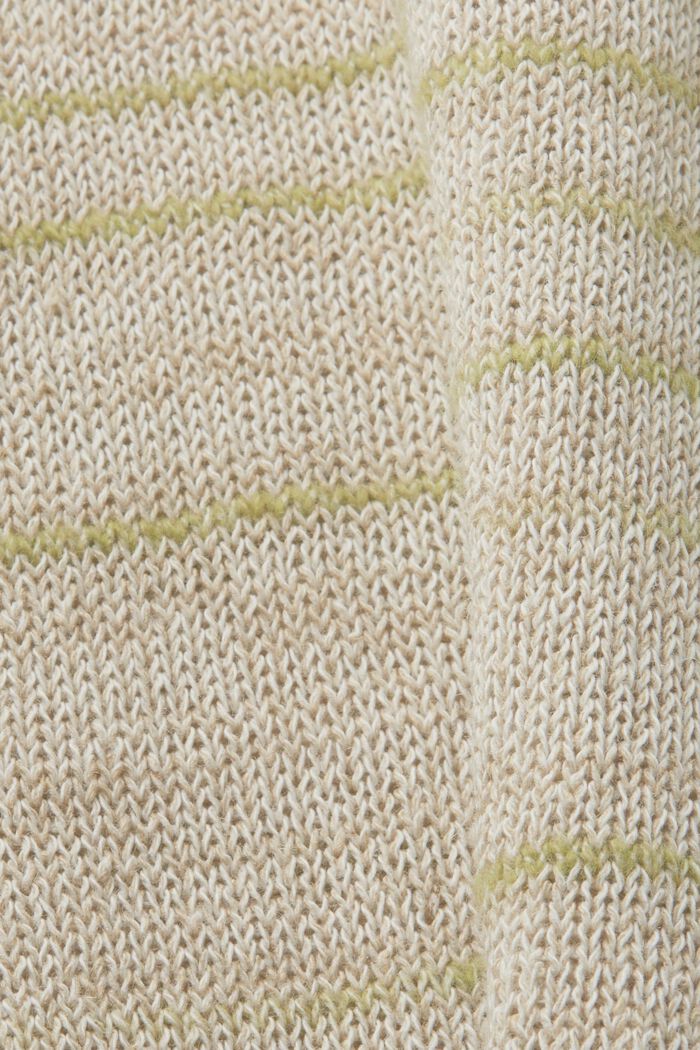 Pullover multicolore, misto lino, SAND, detail image number 4