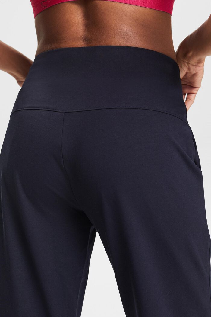 Pantaloni in jersey di cotone biologico, NAVY, detail image number 2