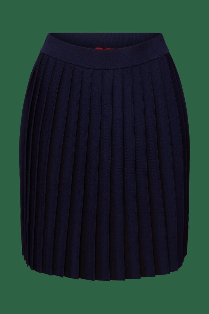 Minigonna in maglia a pieghe, NAVY, detail image number 6